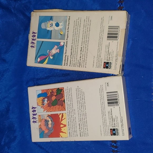 1986 UNTESTED Popples VHS 2 pack Cookin Up A Storm & Treasure of Popple … - Picture 3 of 9